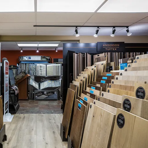 waterproof flooring displays wood looks at Floorscapes